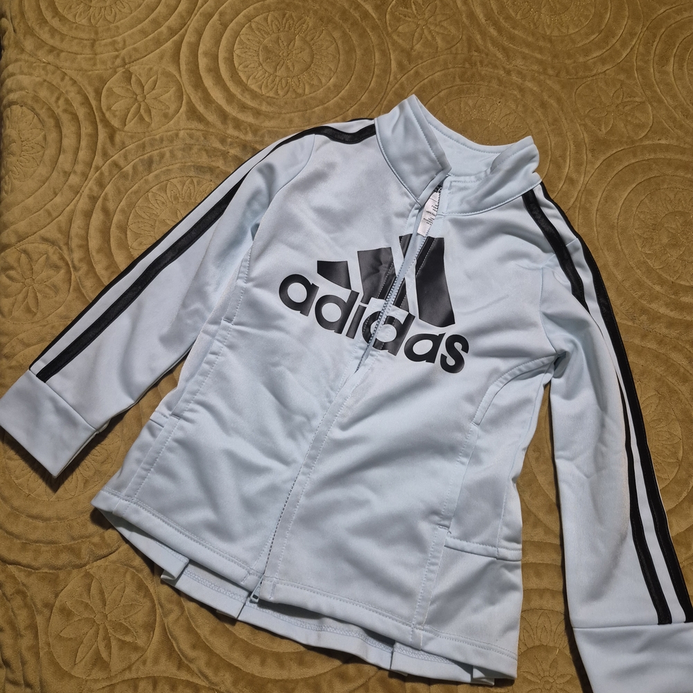 Adidas Toddler Girl's Light Blue Track Jacket